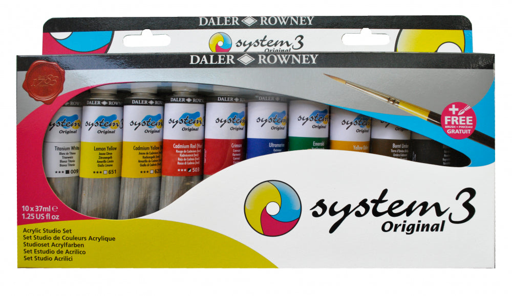 DALER-ROWNEY System 3 Studio Set 10X37 ml 129037910