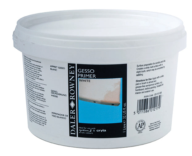 DALER-ROWNEY Gesso Primer White 1Lt