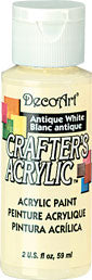 Deco Art Antique White 03 59 ml Crafters Acrylic Dca03
