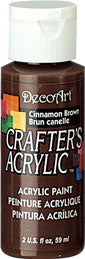 Deco Art Cinnamon Brown 59 ml Crafters Acrylic Dca12