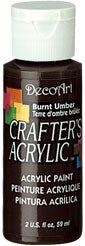 Deco Art Burnt Umber 59 ml Crafters Acrylic Dca16