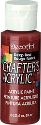Deco Art Deep Red 59 ml Crafters Acrylic Dca21