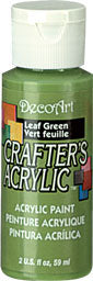 Deco Art Leaf Green 59 ml Crafters Acrylic Dca36