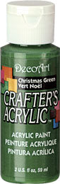 Deco Art Christmas Green 59 ml Crafters Acrylic Dca37