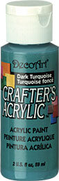 Deco Art Dark Turquoise 59 ml Crafters Acrylic Dca43
