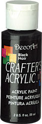 Deco Art Black 59 ml Crafters Acrylic Dca47