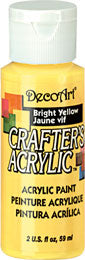 Deco Art Bright Yellow 049 59 ml Crafters Acrylic Dca49
