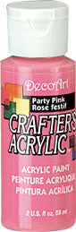 Deco Art Party Pink 59 ml Crafters Acrylic Dca98