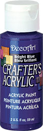 Deco Art Bright Blue 59 ml Crafters Acrylic Dca101
