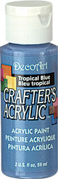 Deco Art Tropical Blue 59 ml Crafters Acrylic Dca102