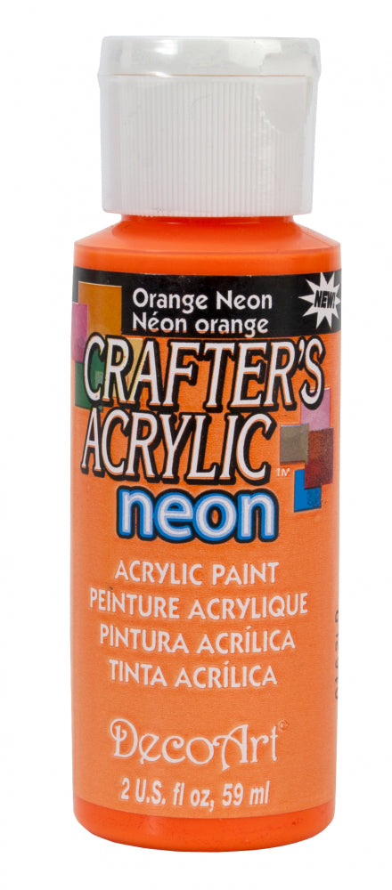 Deco Art Orange Neon 130 59 ml Crafters Acrylic Dca130
