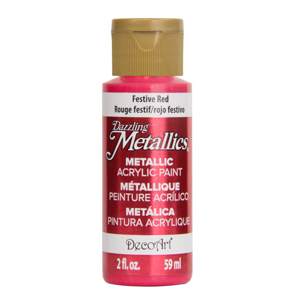 Deco Art Festive Red 59 ml Dazzling Metallics Da262