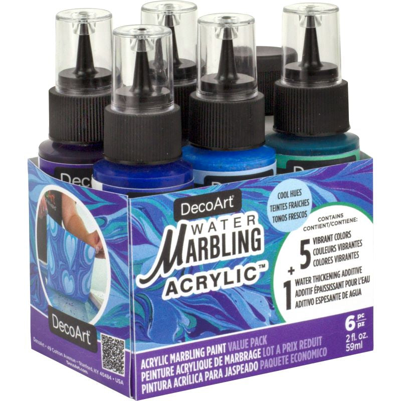 Deco Art Cool Water Marbling Acrylic Set Dask684-B