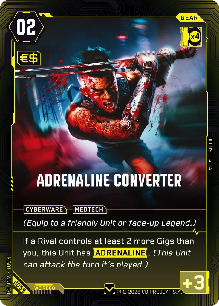 Adrenaline Converter — Welcome to Night City — Beta / β059 / Common