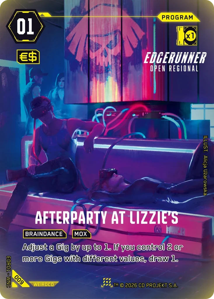 Afterparty at Lizzie's — Edgerunner Open S 1 / 009 / Nova Rare