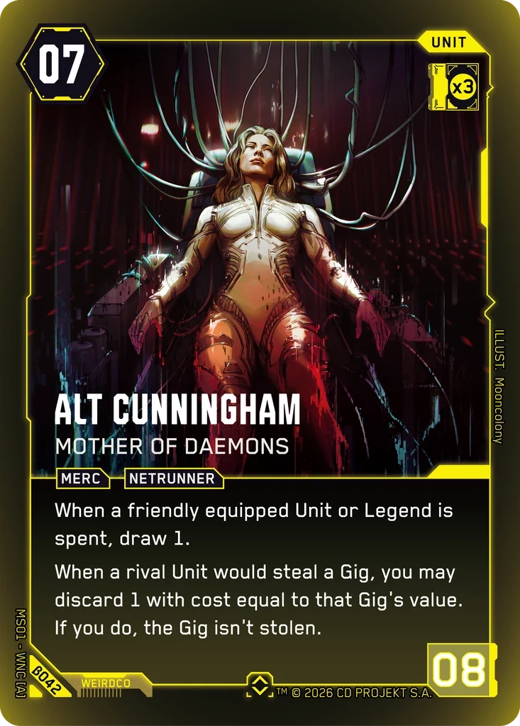 Alt Cunningham: Mother of Daemons — Welcome to Night City — Beta / β042 / Rare