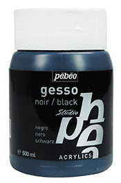 Pébéo Black Gesso Studio 500 ml Jar 524135
