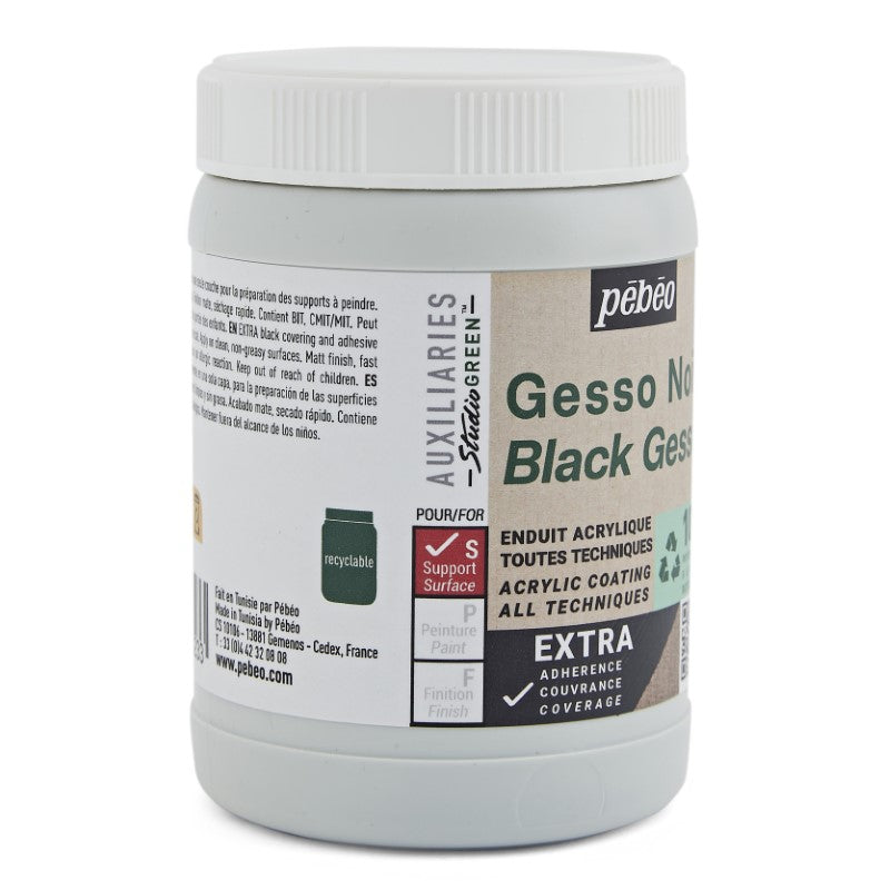 Pébéo Black Gesso Studio Green 225 ml 818623