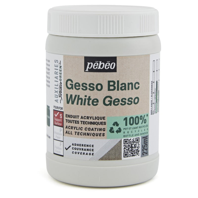 Pébéo White Gesso Studio Green 225 ml 818603