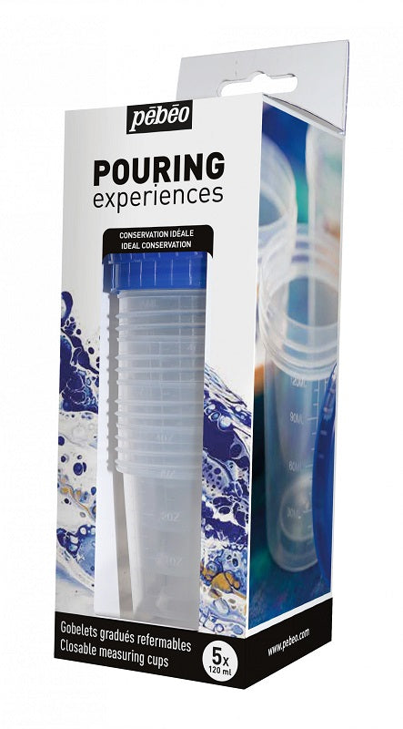 Pébéo Pouring Experiences 5 X Measuring Cups 524606