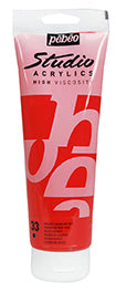 100 ml Studio Acrylic Cadmium Red Hue 33 Pébéo 837033