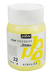 Pébéo 022 Lemon Cadmium Yellow 500 ml Studio Acryl H 179022