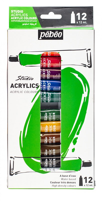 Pébéo Studio Acrylic Set 12 X 12 ml 668700