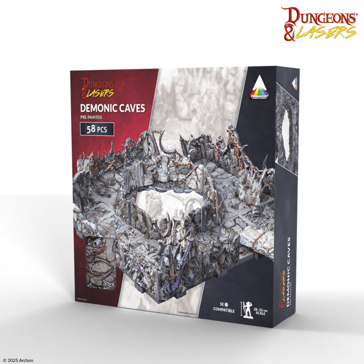Demonic Caves PrismaCast Pre-Painted Terrain