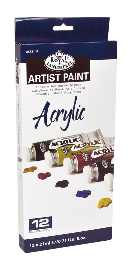 Royal & Langnickel 21 ml Acrylic Paint 12 Pk Acr21-12