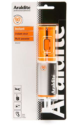 Araldite Instant Clear 24 ml Syringe Ara-400012