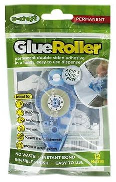 U-Craft Glue Tape Permanent Roller 8.4 mm X 12M 200783