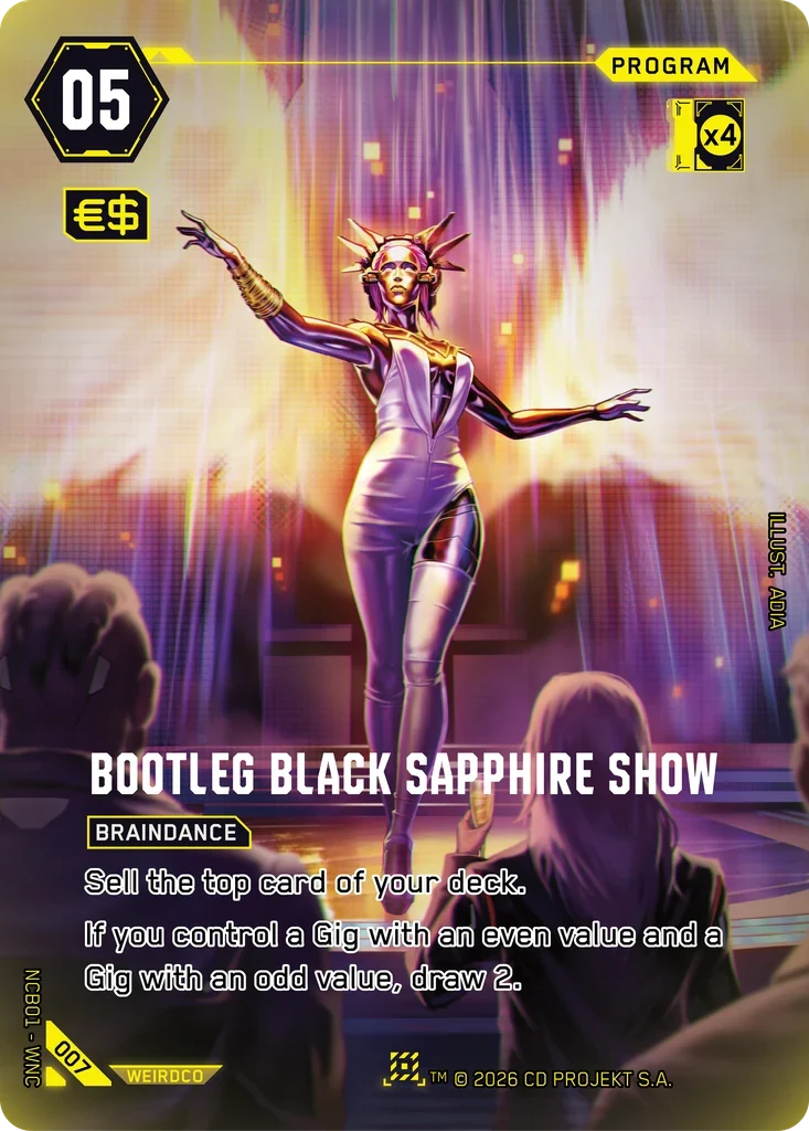 Bootleg Black Sapphire Show — Night City Brawl S 1 / 007 / Nova Rare