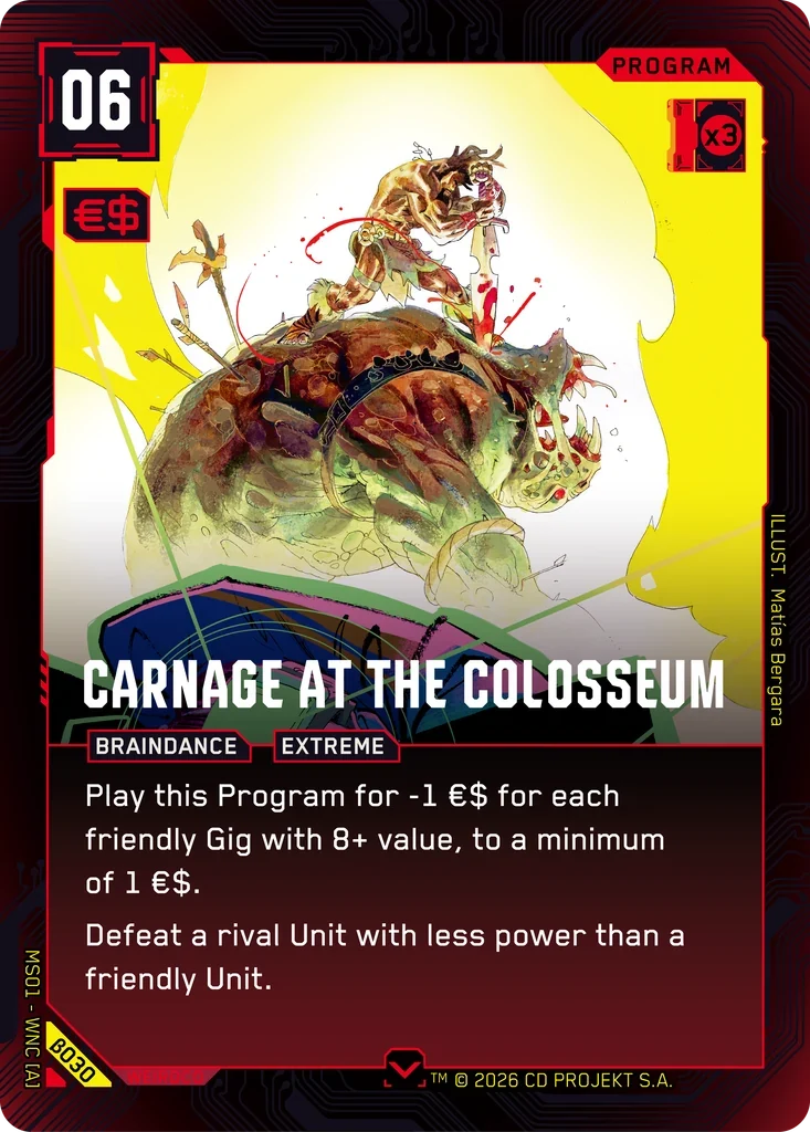 Carnage at the Colosseum — Welcome to Night City — Beta / β030 / Common