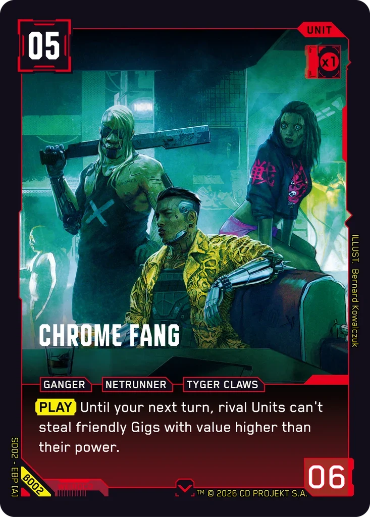 Chrome Fang — Embracing Power — Beta Starter Deck / β002 / Common