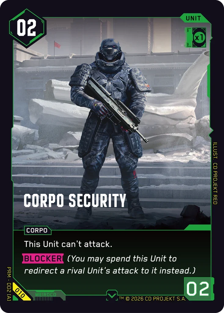 Corpo Security — Arasaka Demo Deck / 010 / Common