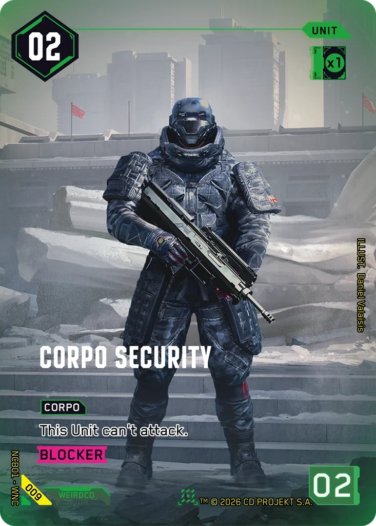Corpo Security — Night City Brawl S 1 / 009 / Nova Rare