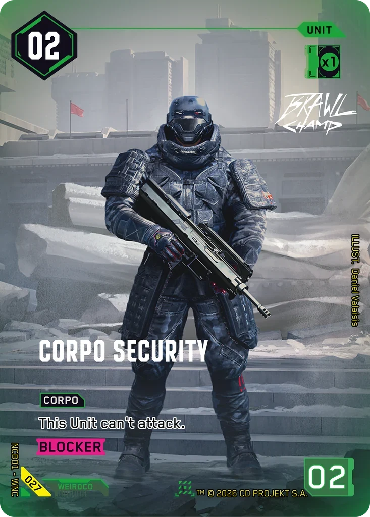 Corpo Security — Night City Brawl S 1 / 027 / Nova Rare