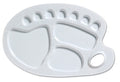 Plastic Kidney Shaped Palette Large 33.5 cm X 22.5 cm