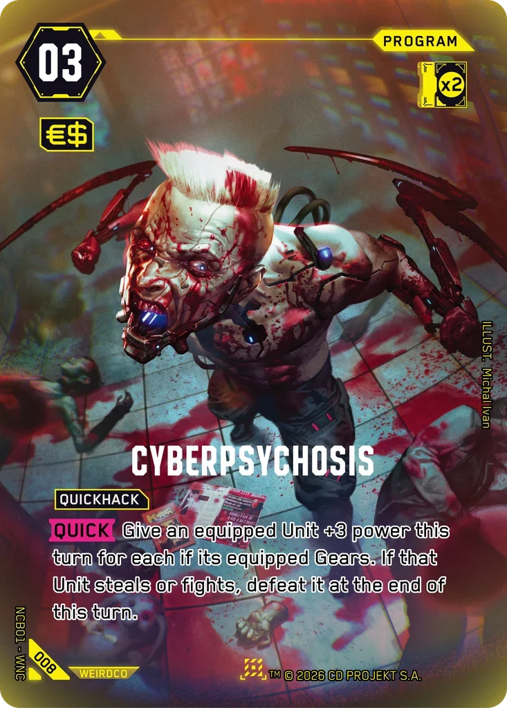 Cyberpsychosis — Night City Brawl S 1 / 008 / Nova Rare