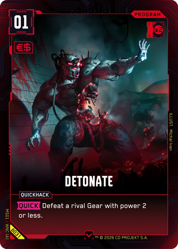 Detonate — Welcome to Night City — Beta / β031 / Common