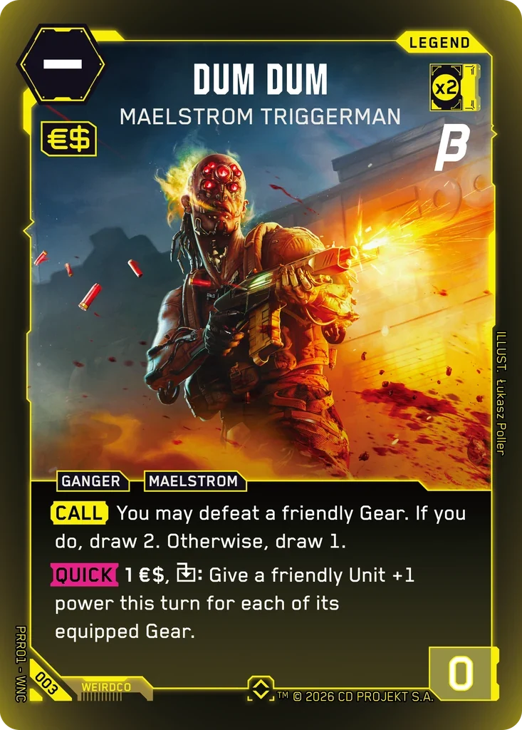 Dum Dum: Maelstrom Triggerman — Pre-Release Beta / 003 / Rare