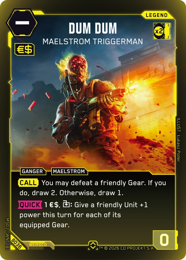 Dum Dum: Maelstrom Triggerman — Welcome to Night City — Beta / β036 / Rare
