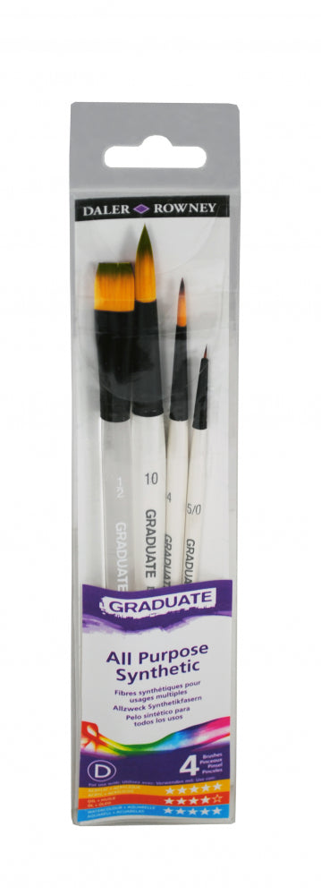 DALER-ROWNEY Graduate 4 Brush Synthetic Wc Set
