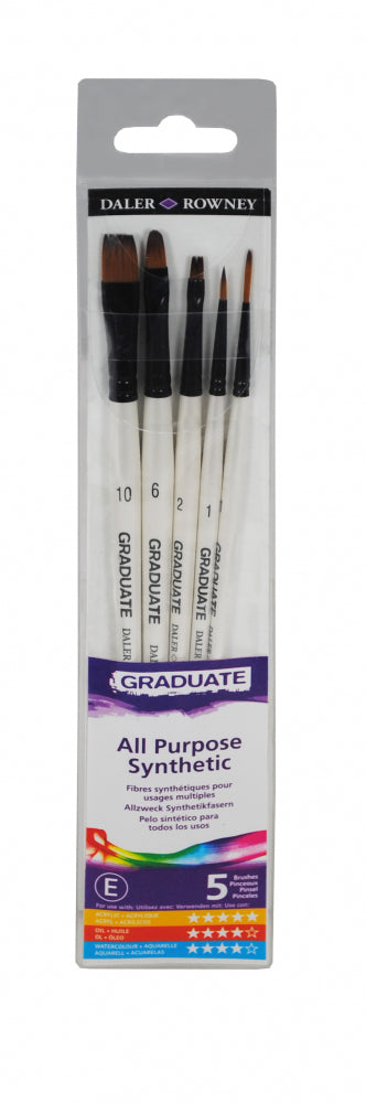 DALER-ROWNEY Graduate 5 Brush Synthetic Classic Set