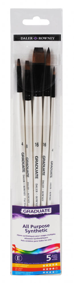 DALER-ROWNEY Graduate 5 Brush Synthetic Lh Set