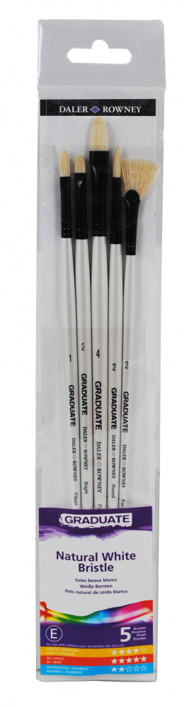 DALER-ROWNEY Graduate 5 Brush Bristle Lh Set