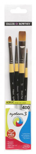 DALER-ROWNEY System3 Brush Wallet 400 - 4 Brush Sh