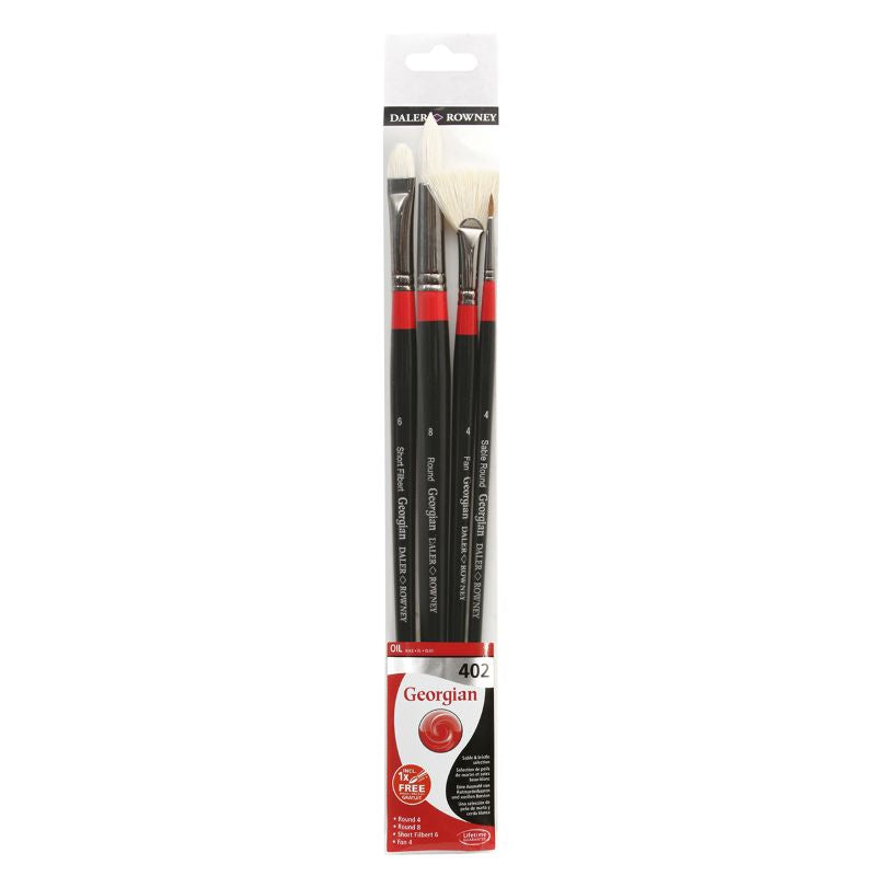 DALER-ROWNEY Georgian Brush Wallet 402 - 4 Brush Lh