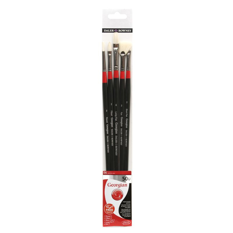 DALER-ROWNEY Georgian Brush Wallet 500 - 5 Brush Lh
