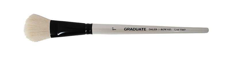 DALER-ROWNEY Graduate Brush White Goat Oval Wash 1"